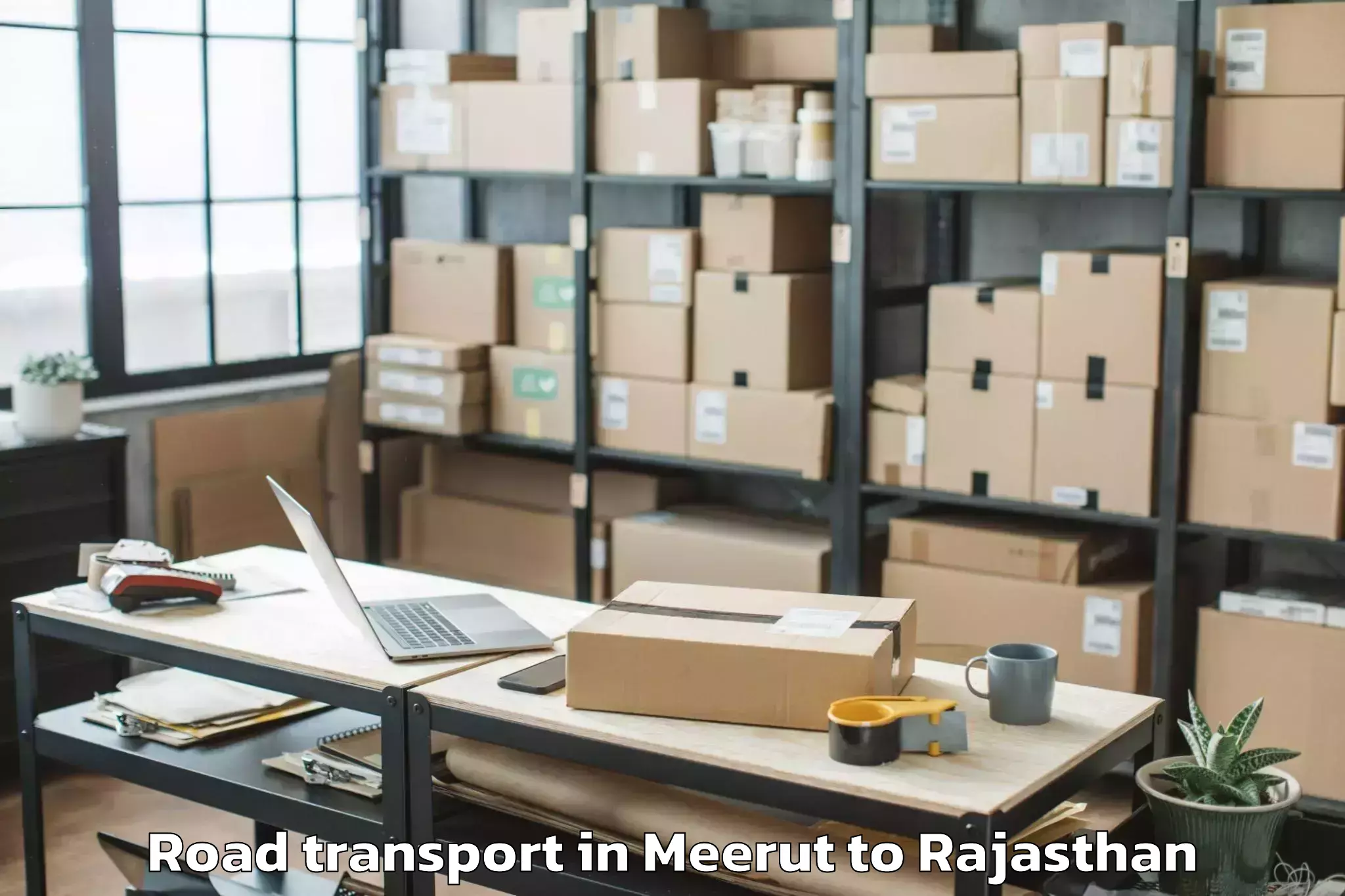 Easy Meerut to Peepalkhoont Road Transport Booking